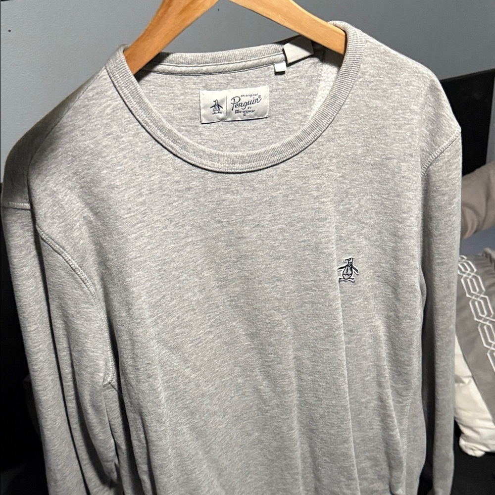 Original Penguin Gray Crewneck Sweater